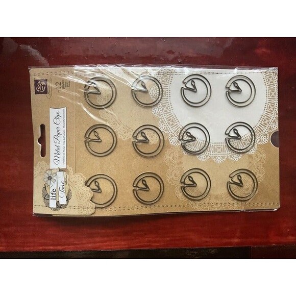 Life Time Collectibles Metal paper Clips Clocks - Picture 1 of 2